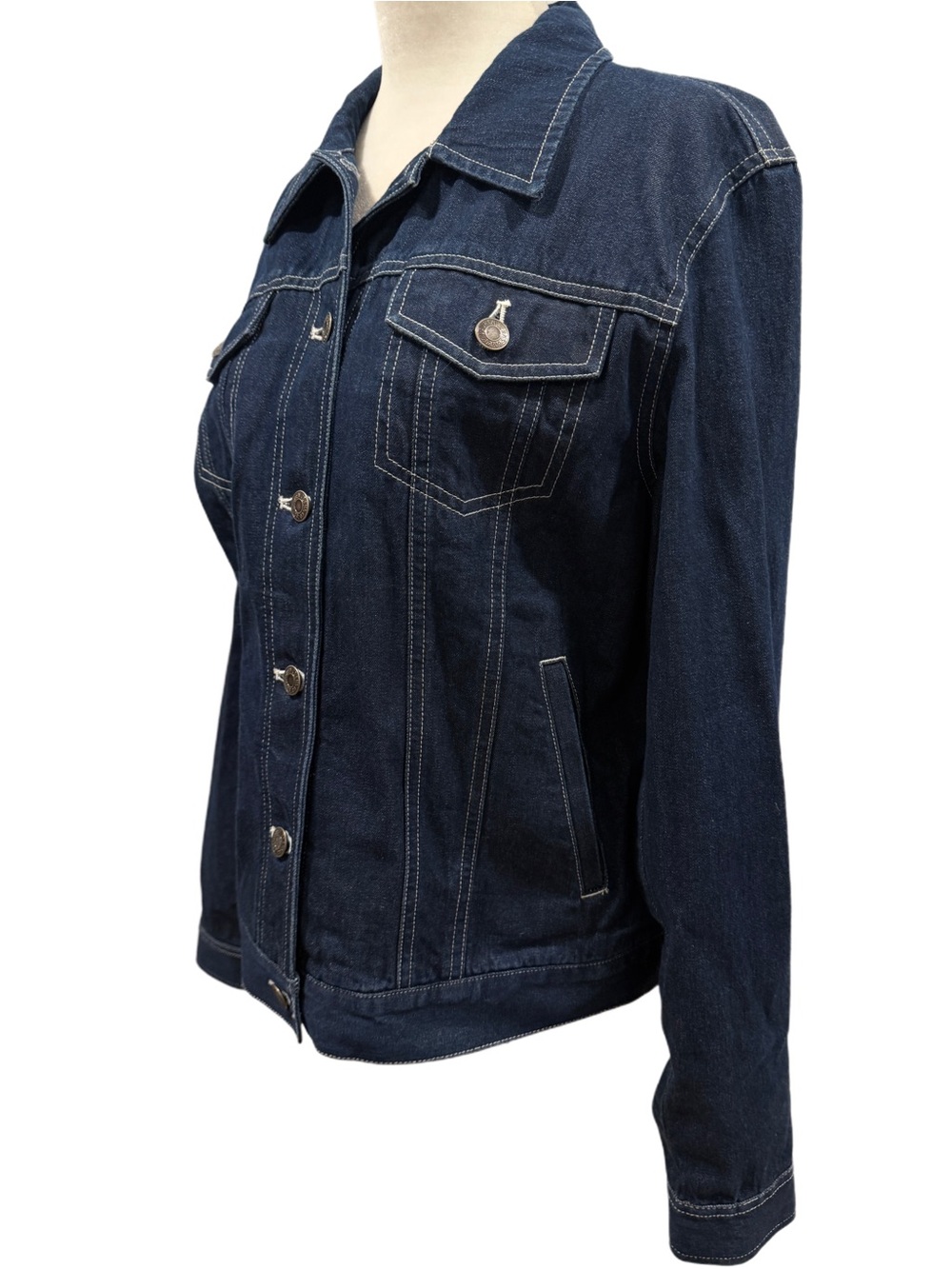 Ralph Lauren Dark Blue Denim Jean Jacket for Women - Picture 3 of 6